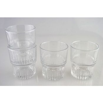 ÜDÍTŐSPOHÁR STÓCOLHATÓ TEMPERÁLT EMPILABLE 200ML P4