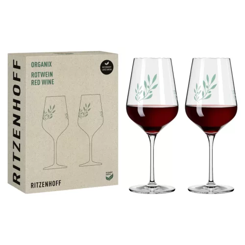 VÖRÖSBOROS KEHELY SZETT 2DB-OS ROMI 570ML