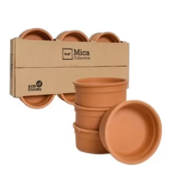 SŰTŐTÁL KERÁMIA TERRINE MICA NATÚR 10X5CM 6DB-OS