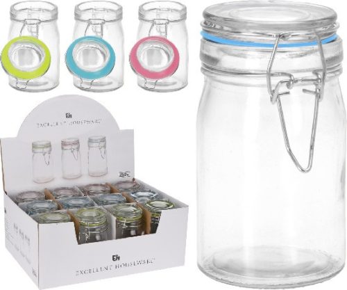 TÁROLÓ ÜVEG CSATOS FEDÉLLEL 250ML