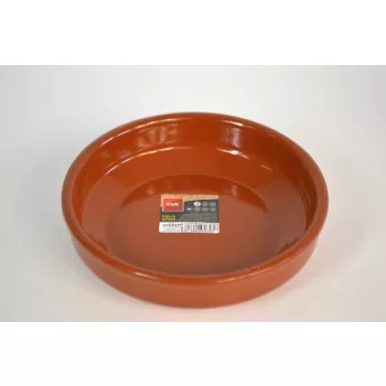 SÜTŐTÁL KERÁMIA KEREK BARNA MÁZAS ÁTM.:20CM M:5CM
