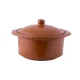 SÜTŐTÁL KERÁMIA FEDŐVEL BARNA MÁZAS 3,5L 27X11CM