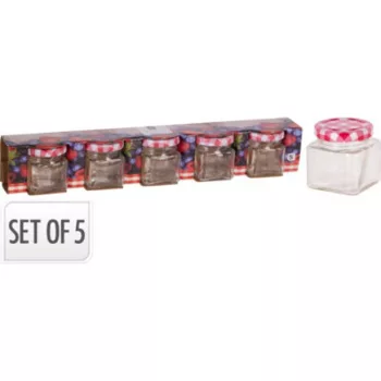   BEFŐTTESÜVEG 50ML SZETT FÉM TETŐVEL 5DB-OS ÁTM:4,5CM M:5CM