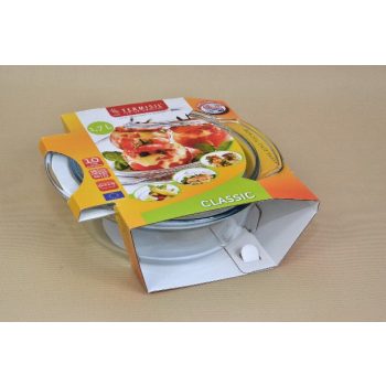 HŐÁLLÓ SÜTŐTÁL FEDŐVEL, 1,7L KEREK