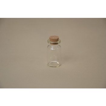 ÜVEGCSE PARAFA DUGÓVAL 2,2*4CM P20