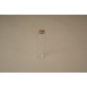 ÜVEGCSE PARAFA DUGÓVAL 2,2*7,5CM P10