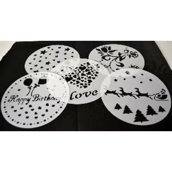 TORTADEKORÁLÓ /STENCIL MŰA. 5F. STARS ÁTM:23,4CM