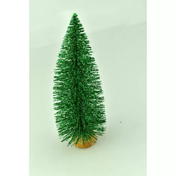 FENYŐFA GLITTERES, MINI, FA TALPON H:20 CM 10DB/CS