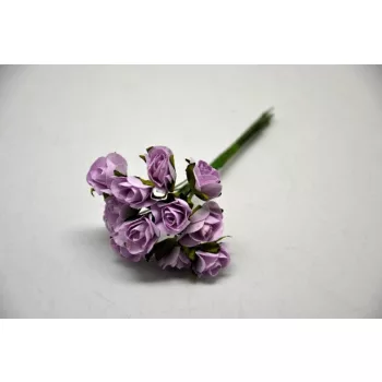 PAPÍR RÓZSA CSOKOR, LILA 12-ES