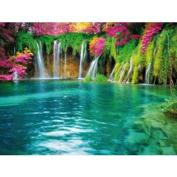   GYÉMÁNTFESTÉS SZETT - 30X40 CM - MEDITERRÁN DZSUNGEL - KÖR FORMÁJÚ STRASSZOKKAL