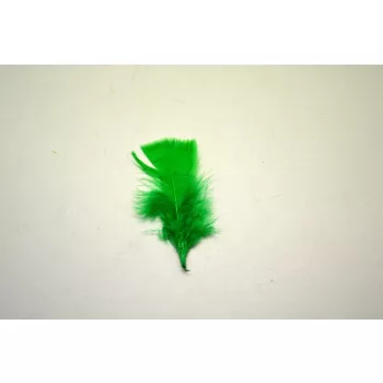 SZÍNES PULYKATOLL VÁGOTT VÉGŰ ZÖLD 10 CM (100 DB/CSOM)