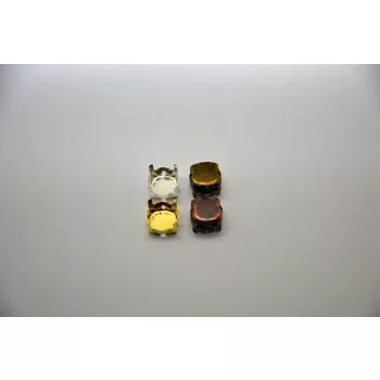 FŰZHETŐ FOGLALAT ÁTM:10MM ARANY, 4 LYUK (30DB/CSOM.)