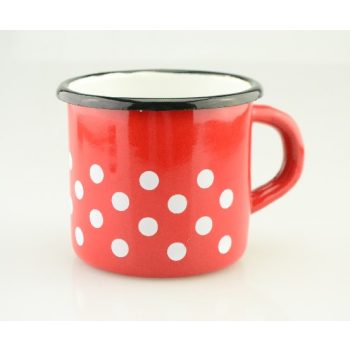 BÖGRE PIROS ZOMÁNC PÖTTYÖS 0,4L