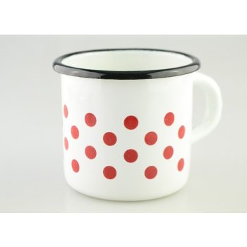 BÖGRE FEHÉR ZOMÁNC PÖTTYÖS 0,4L