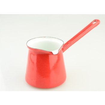 KÁVÉKIÖNTŐ PIROS ZOMÁNC 0,25L