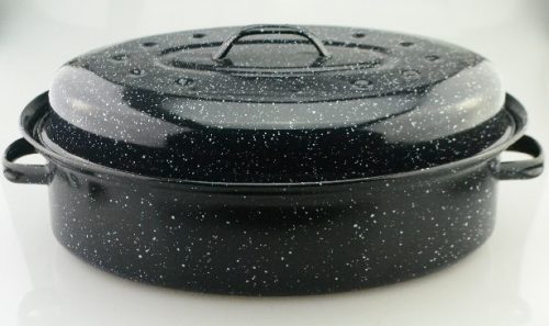 KACSASÜTŐ ZOMÁNC TETŐ: M:6,4CM SZ: 25CM H35,5CM SÜTŐ:M:10,3 CM SZ:27CM4,5L