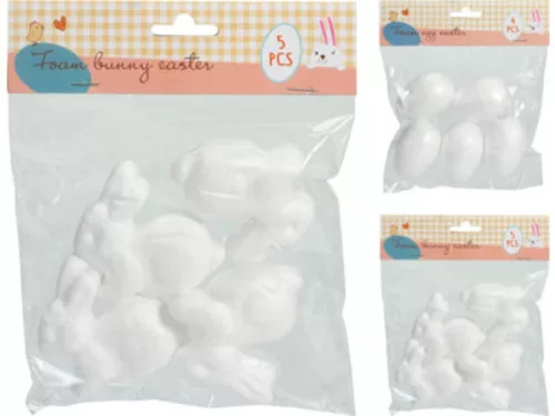 HÚSVÉTI HABS FIGURÁK 2 DB TOJÁS 6 DB/ NYUSZI 5 DB