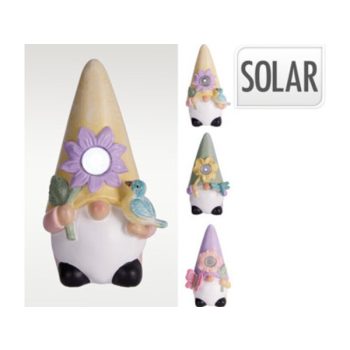 SOLAR LÁMPA TÖRPE 11X9,8X20CM 3F.