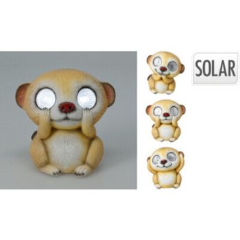 SOLAR LÁMPA SZURIKÁTA 8X8X24CM 3F.