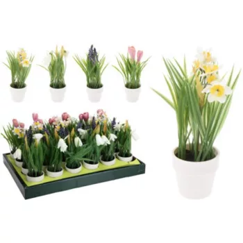 MŰNÖVÉNY TAVASZI CSEREPES 21CM 4F.