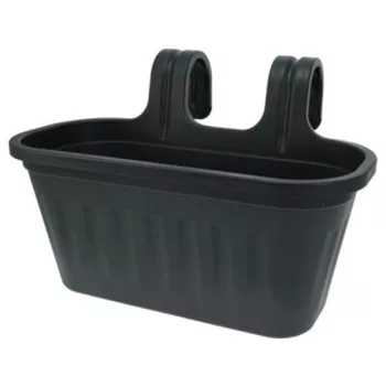 KASPÓ PP. ERKÉLYRE AKASZTHATÓ 38X28X25CM, SÖTÉTSZÜRKE