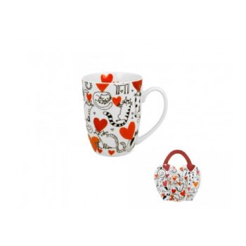 BÖGRE PORC. 360ML "CAT'S WORLD" HEARTS