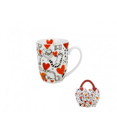 BÖGRE PORC. 360ML "CAT'S WORLD" HEARTS