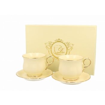 ESZPRESSZÓS KÉSZLET 2 SZEM. 150ML ARANYSZÉL CLARK