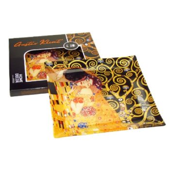 TÁL ÜVEG 30X30CM ÉLETFA KLIMT