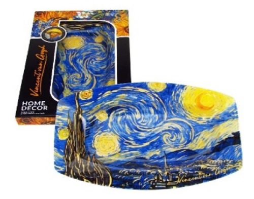 TÁL ÜVEG 30X19,5CM CSILLAGOS ÉJ VAN GOGH