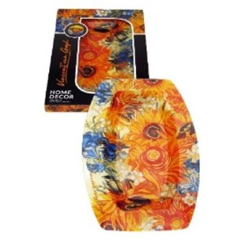 TÁL ÜVEG 30X19,5CM NAPRAFORGÓK VAN GOGH