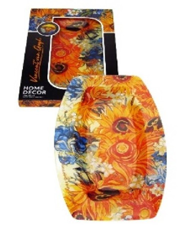 TÁL ÜVEG 30X19,5CM NAPRAFORGÓK VAN GOGH