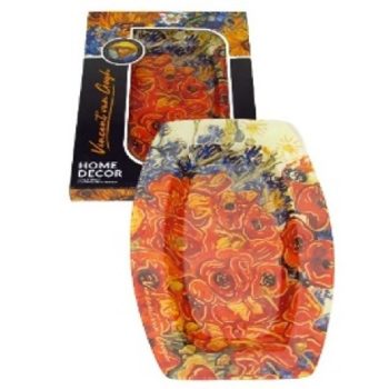 TÁL ÜVEG 30X19,5CM PIPACSOK VAN GOGH