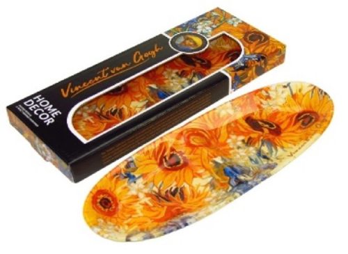 TÁL ÜVEG 30X11CM NAPRAFORGÓK VAN GOGH