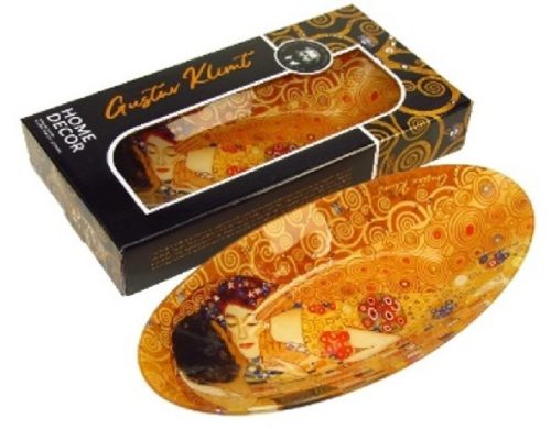 TÁL ÜVEG 30X11CM KISS KLIMT