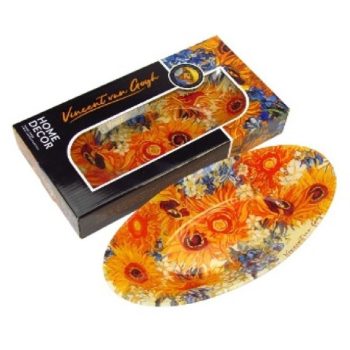 TÁL ÜVEG 30X11CM NAPRAFOGRÓK VAN GOGH