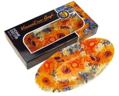 TÁL ÜVEG 30X11CM NAPRAFOGRÓK VAN GOGH