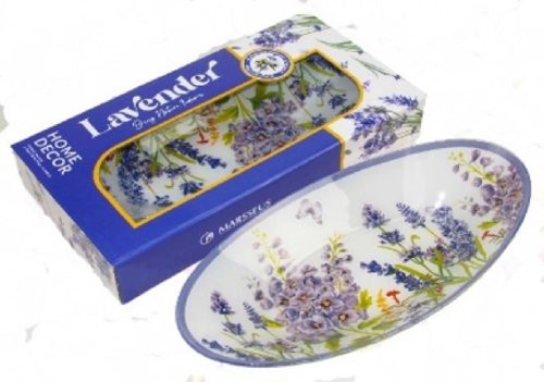 TÁL ÜVEG 30X11CM LEVENDULA