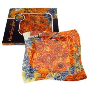 TÁL ÜVEG HULLÁMOS 25CM PIPACSOK VAN GOGH