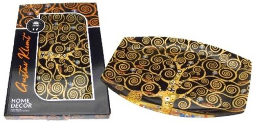 TÁL ÜVEG 34X22,5CM ÉLETFA KLIMT