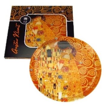 TÁL ÜVEG 30CM KISS KLIMT