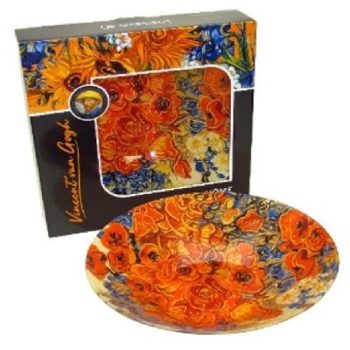 TÁL ÜVEG MÉLY 33X7CM PIPACSOK VAN GOGH