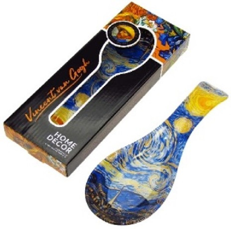 FAKANÁL TARTÓ ÜVEG 25,5X9CM CSILLAGOS ÉJ VAN GOGH