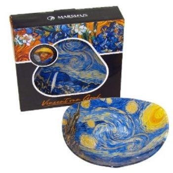 TÁL ÜVEG MÉLY 17CM CSILLAGOS ÉJ VAN GOGH