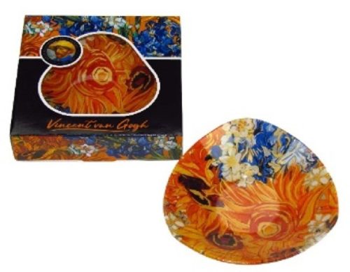 TÁL ÜVEG MÉLY 17CM NAPRAFORGÓK VAN GOGH