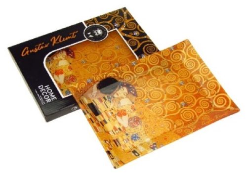 TÁL ÜVEG 20X28CM KISS KLIMT