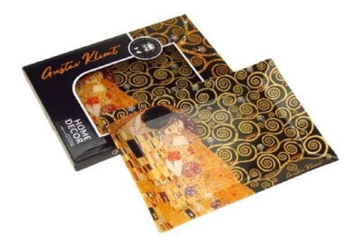 TÁL ÜVEG 20X28CM KISS KLIMT