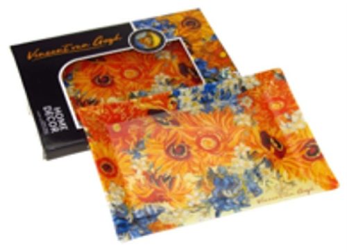 TÁL ÜVEG 20X28CM NAPRAFORGÓK VAN GOGH