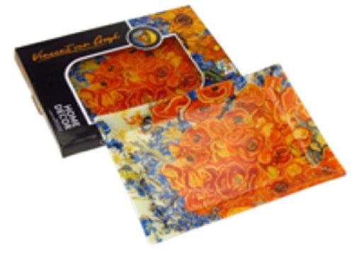 TÁL ÜVEG 20X28CM PIPACSOK VAN GOGH