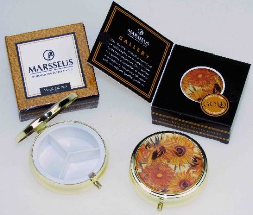 TABLETTÁS DOBOZ 6CM VAN GOGH SUNFLOWER